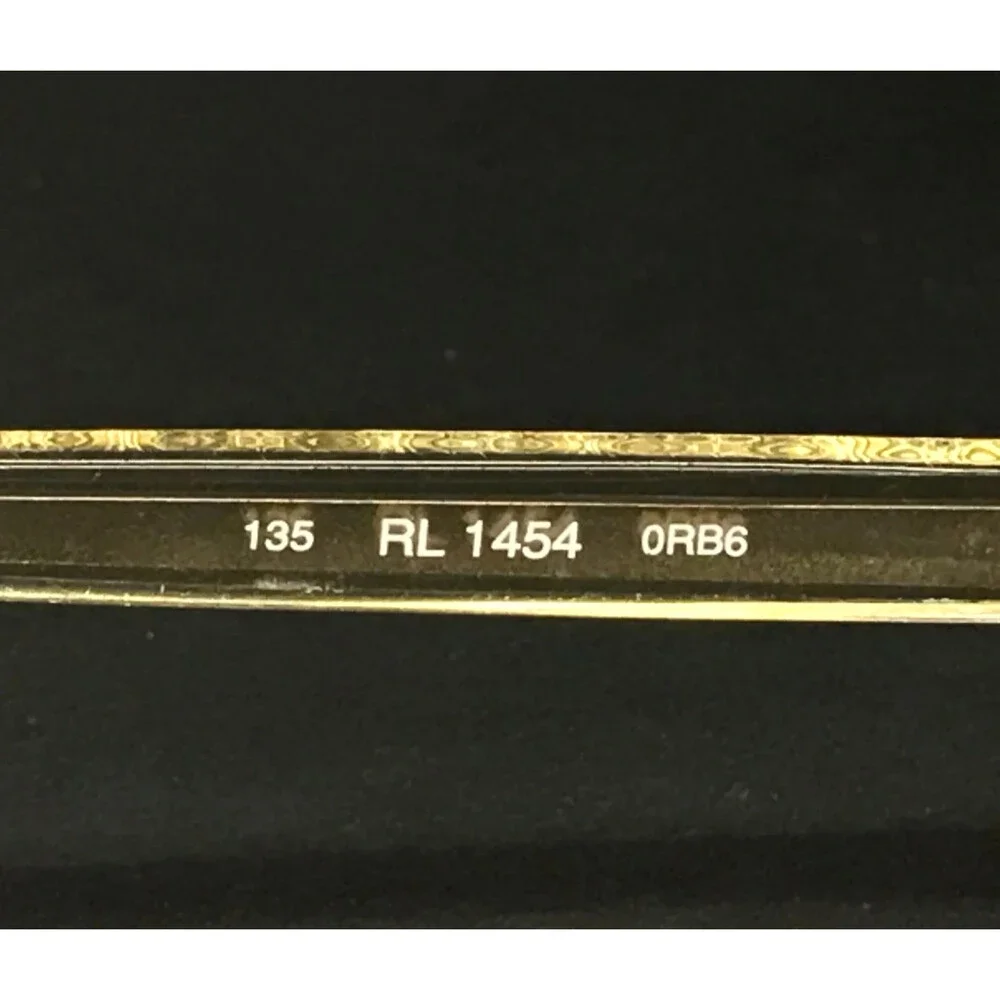 Vintage Ralph Lauren Petite Eyeglasses Frames RL1454 0RB6 Transp Gold 50-16-135